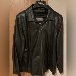 Preowned Wilson’s Black Leather XL Leather Jacket With Thinsulate Ultra Lining